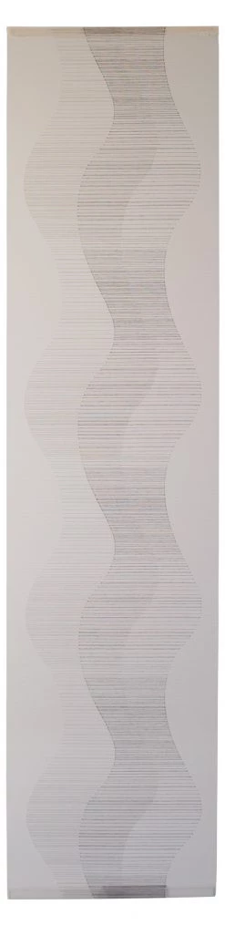 Indes Fuggerhaus Gardine braun |Wellen|Wohnzimmer| - Grau