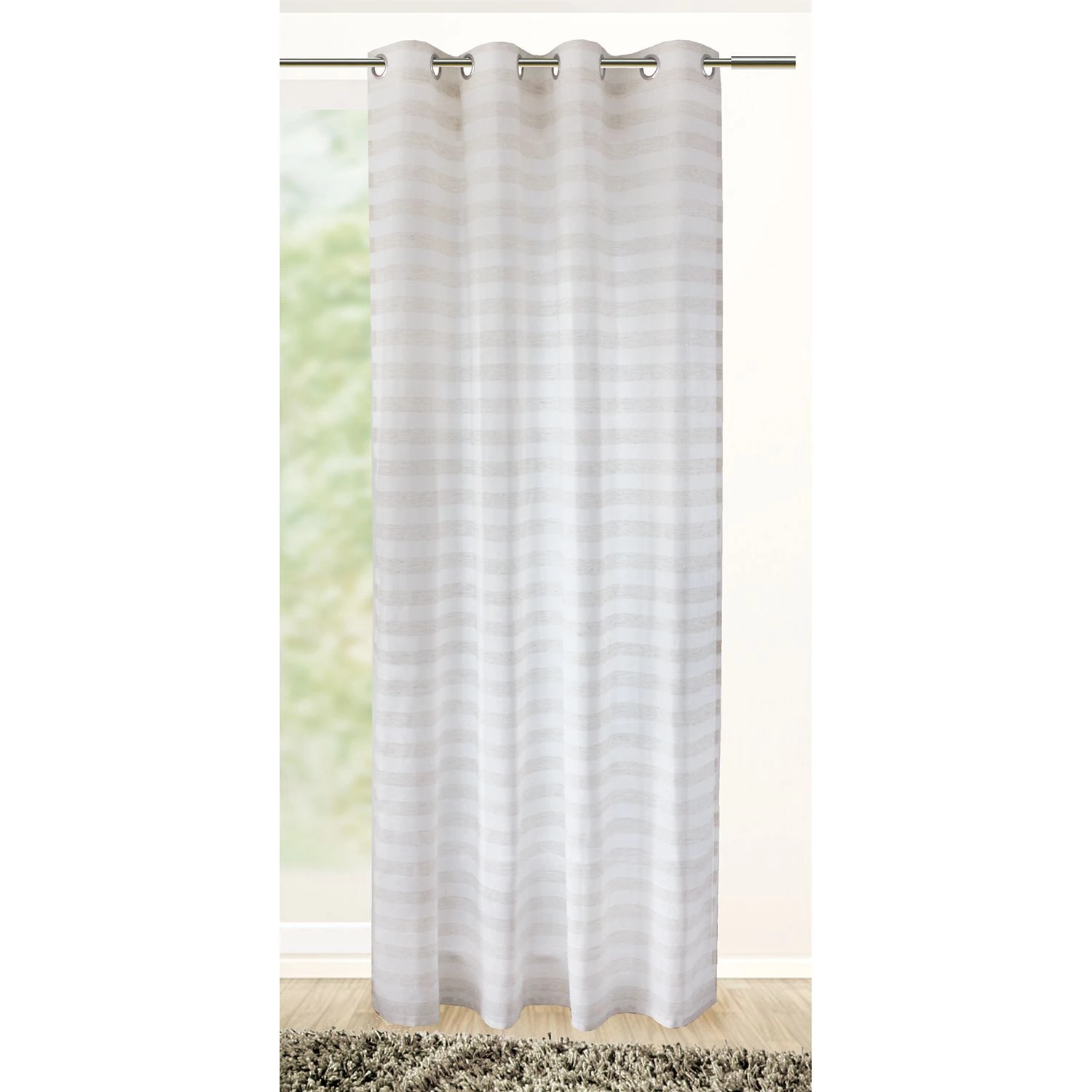 Gözze Ösenchal Perron - Webstoff - Beige / Weiß 4 Gözze Ösenchal Perron - Webstoff - Beige / Weiß – Bild 2