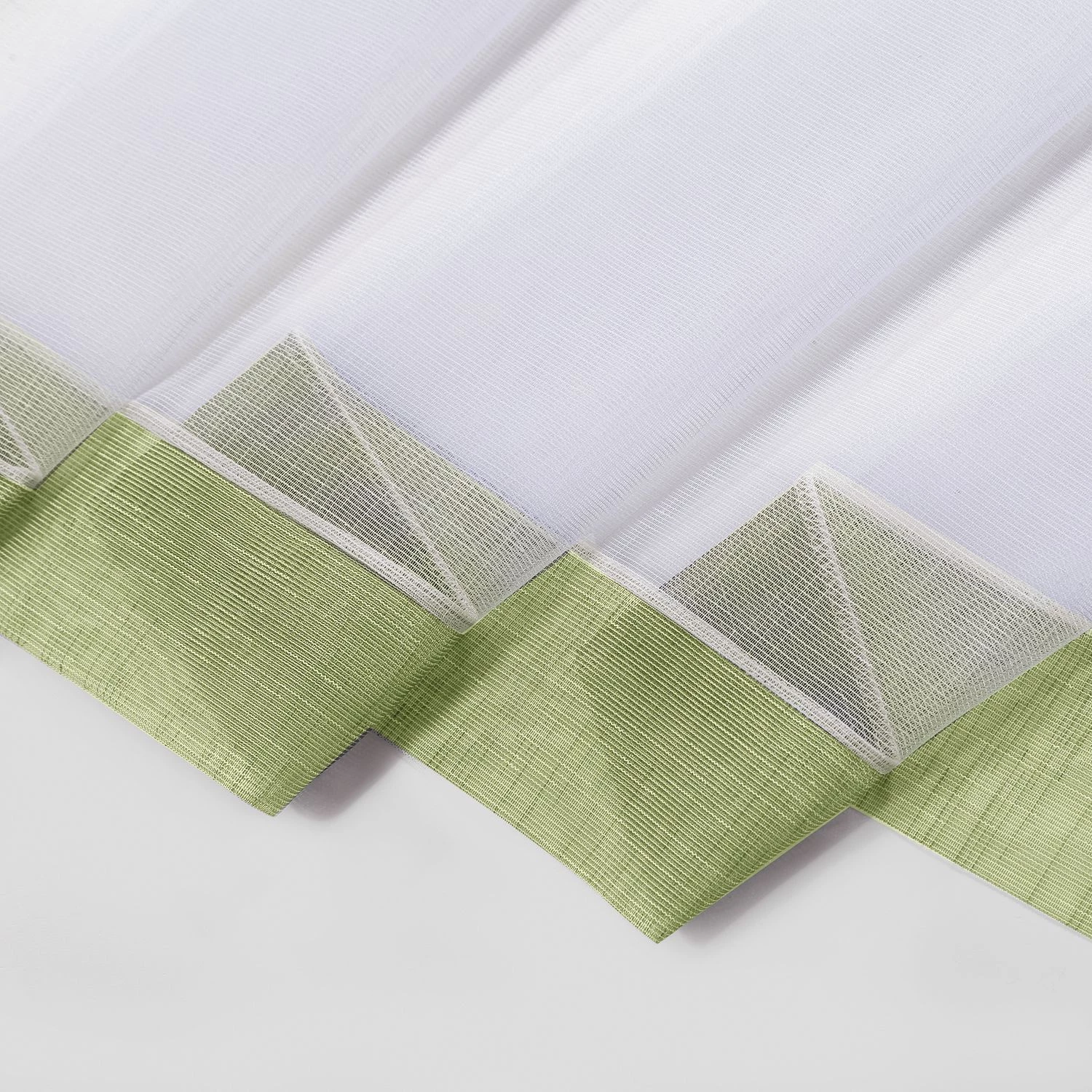 Gerster Gardine Thila - Webstoff - Grasgrün 5 Gerster Gardine Thila - Webstoff - Grasgrün – Bild 3