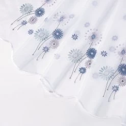 Gerster Gardine Isa - Webstoff - Weiß / Blau -Gardinen Verkäufe 1000139333 181114 13281715 GALLERYIMAGES P000000001000139333