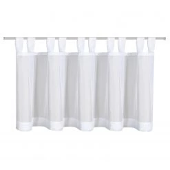 Gerster Gardine Philippa - Webstoff - Weiß