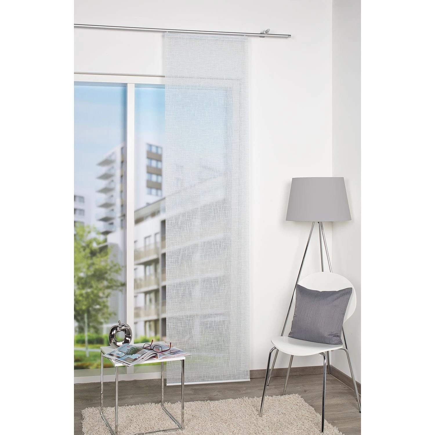 Home Wohnideen Schiebevorhang Malou - Microfaser - Kies 4 Home Wohnideen Schiebevorhang Malou - Microfaser - Kies – Bild 2