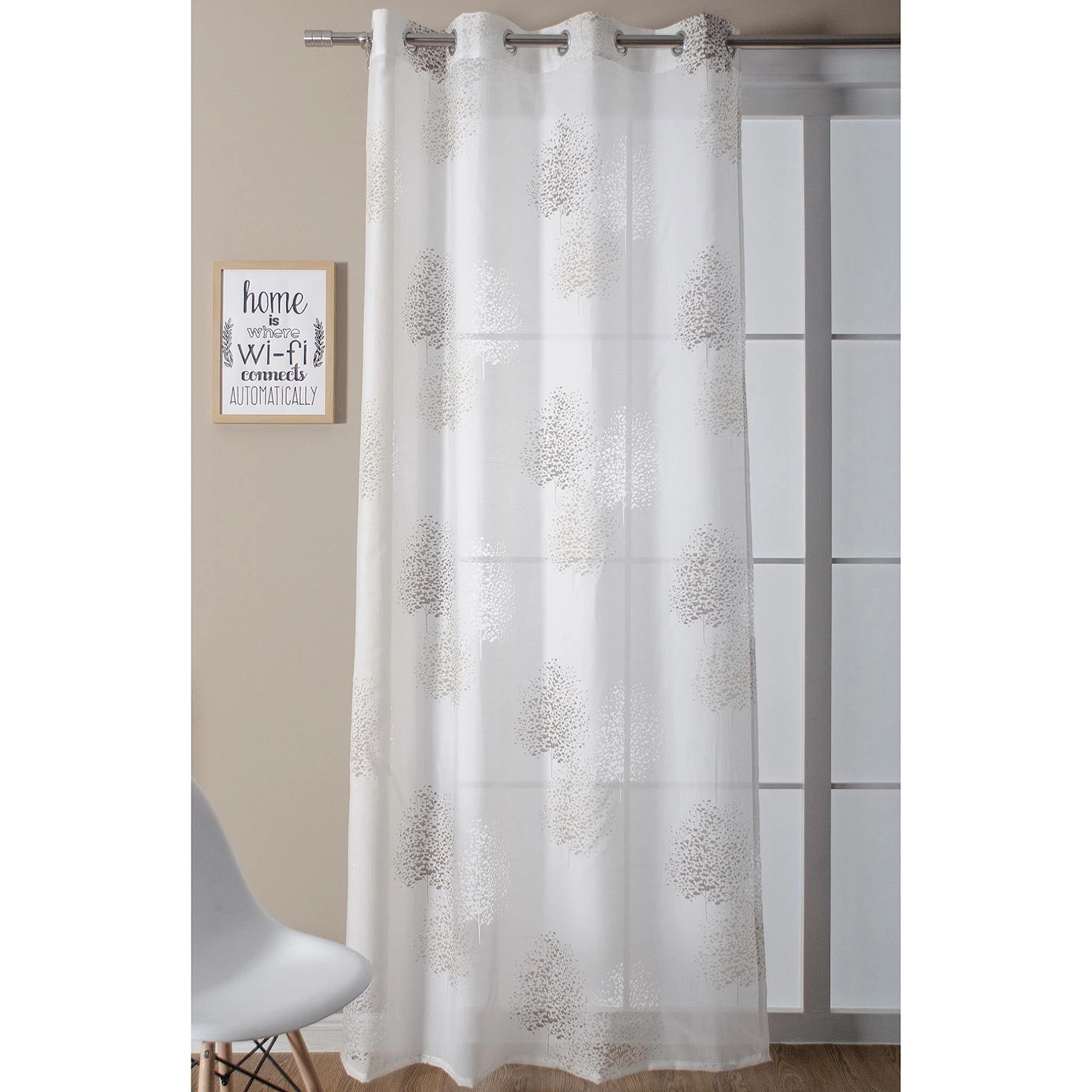 Kutti Ösenschal Bellinda - Webstoff - Weiß - 135 x 225 cm 4 Kutti Ösenschal Bellinda - Webstoff - Weiß - 135 x 225 cm – Bild 2