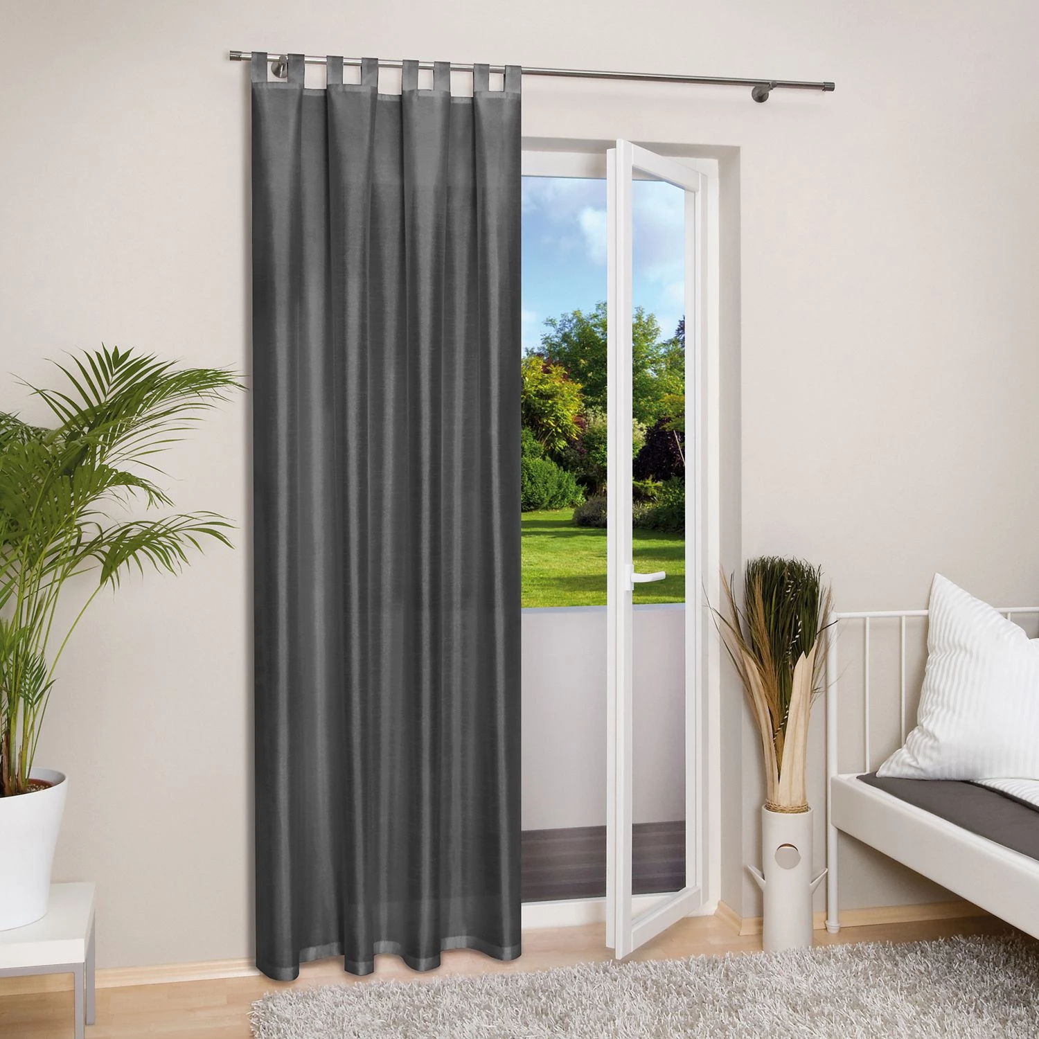 Gerster Schlaufenschal Bernd - Webstoff - Grau 4 Gerster Schlaufenschal Bernd - Webstoff - Grau – Bild 2