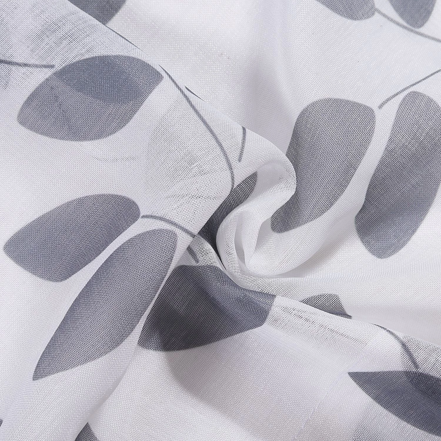 Gerster Bistrogardine Nicole - Webstoff - Weiß / Grau 6 Gerster Bistrogardine Nicole - Webstoff - Weiß / Grau – Bild 4