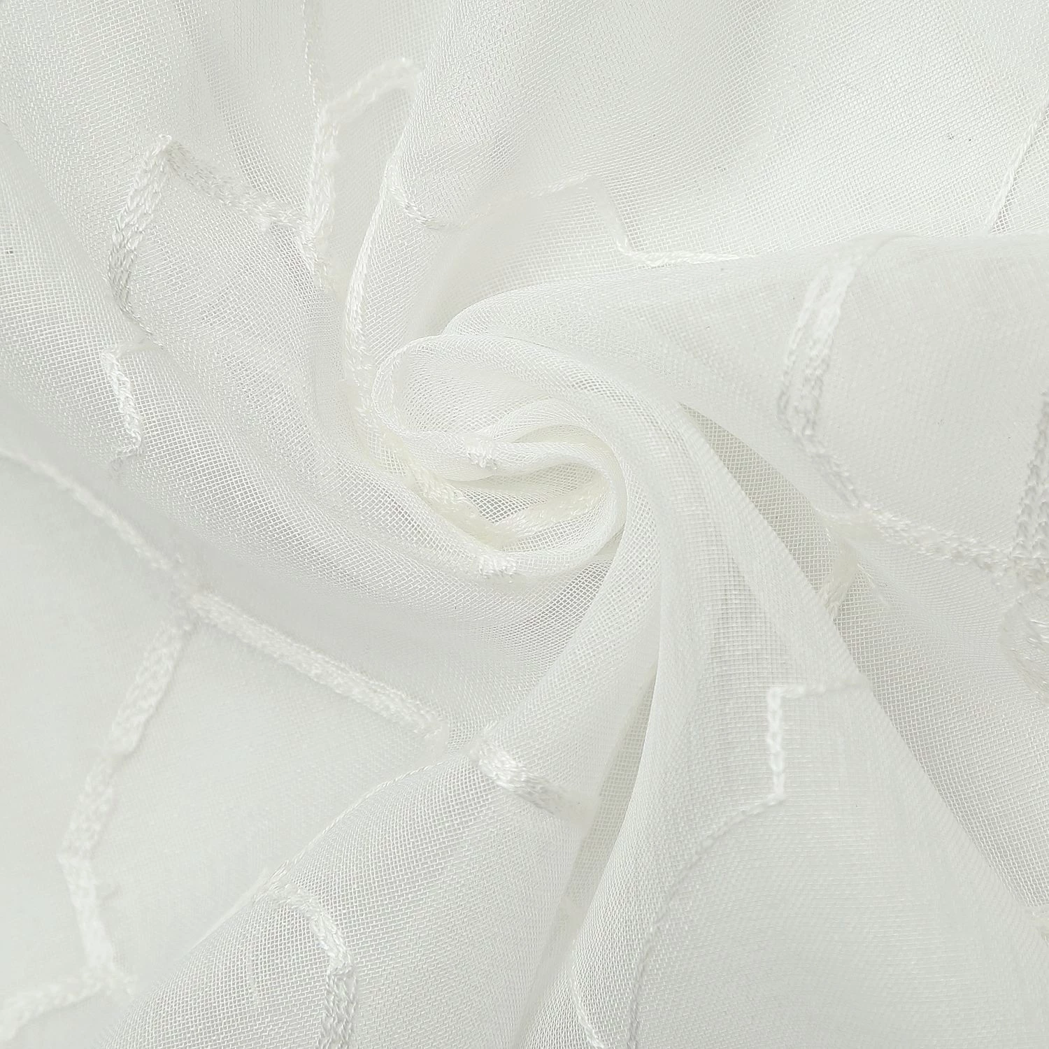 Gerster Ösenschal Finn - Webstoff - Beige 6 Gerster Ösenschal Finn - Webstoff - Beige – Bild 4