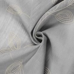 Gerster Fertigschal Corinna - Bio-Baumwolle - Grau / Natur -Gardinen Verkäufe 1000178593 220401 030 DETAILS P000000001000178593