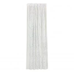 Gerster Fertigschal Luisa - Bio-Baumwolle - Weiß / Nebelblau