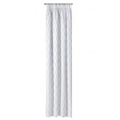 Gerster Schal mit Kräuselband Mirko - Polyester / Baumwolle - Grau / Weiß