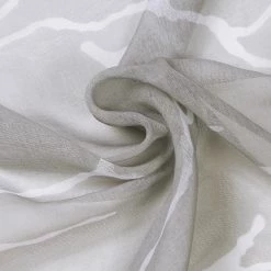 Gerster Ösenschal Kira - Polyester - Grauweiß -Gardinen Verkäufe 1000231602 210622 12374800008 DETAILS P000000001000231602