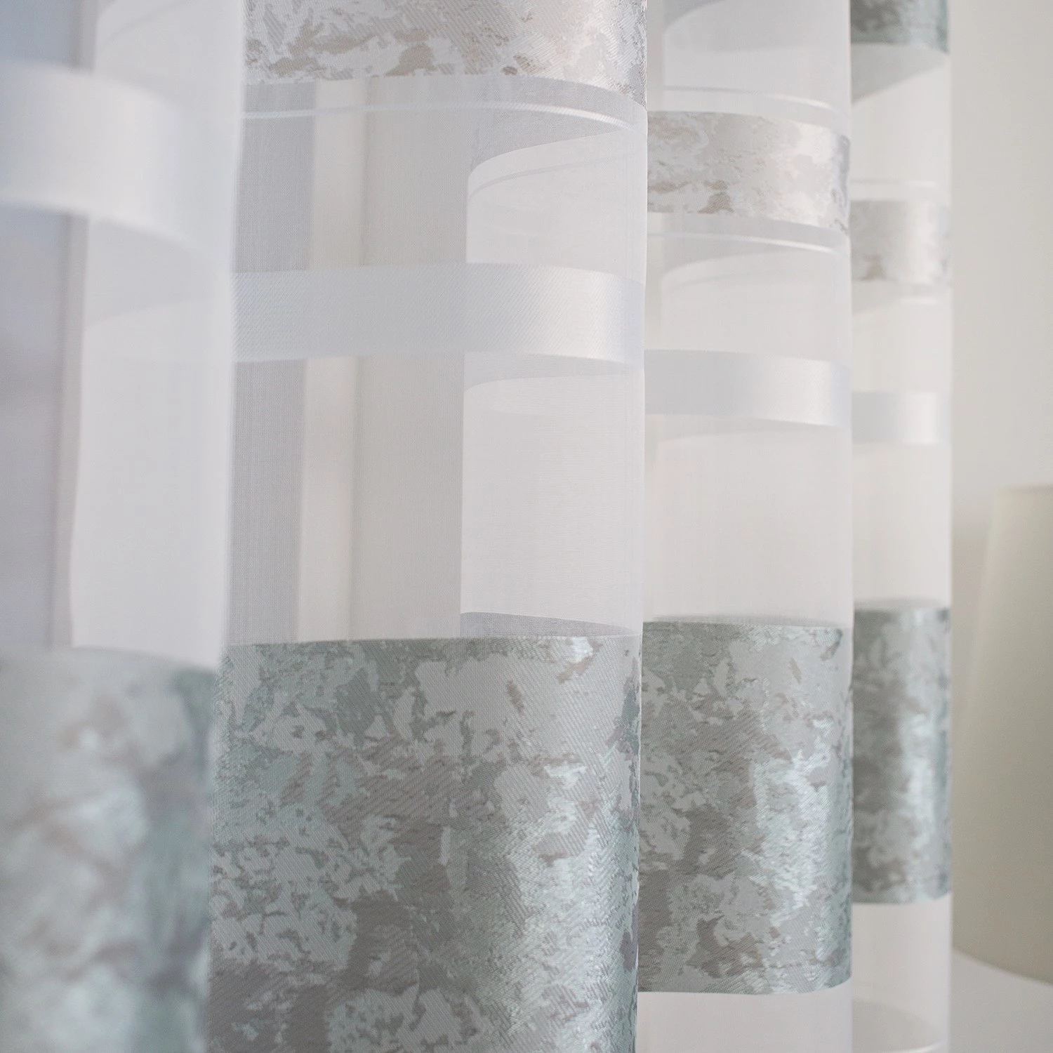 Home Wohnideen Ösenschal Kiran - Polyester - Mint 6 Home Wohnideen Ösenschal Kiran - Polyester - Mint – Bild 4