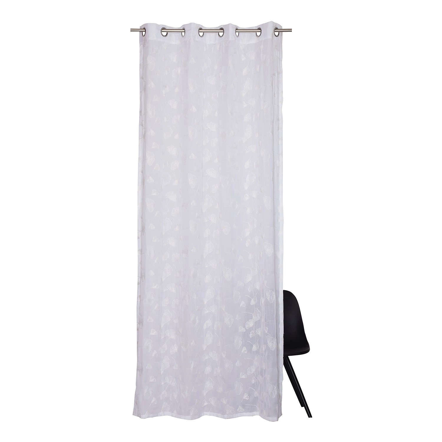 Esprit Home Ösenschal Gingko - Polyester - Weiß 4 Esprit Home Ösenschal Gingko - Polyester - Weiß – Bild 2