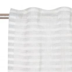 Tom Tailor Fertiggardine Natural Stripe - Polyester / Leinen - Grau -Gardinen Verkäufe 1000247989 210312 07450600037 DETAILS P000000001000247989