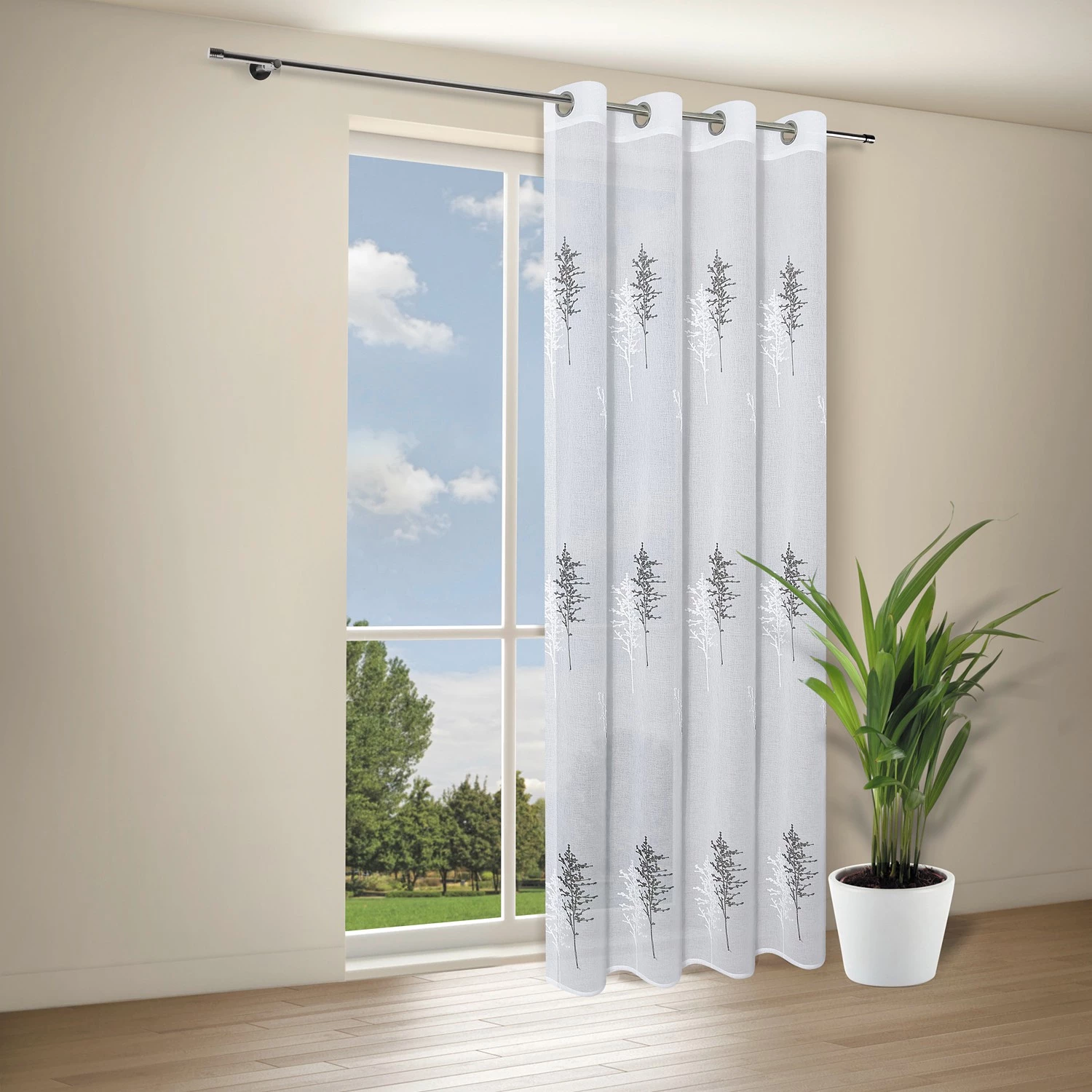 Gerster Ösenschal Sepp - Polyester - Anthrazit 4 Gerster Ösenschal Sepp - Polyester - Anthrazit – Bild 2