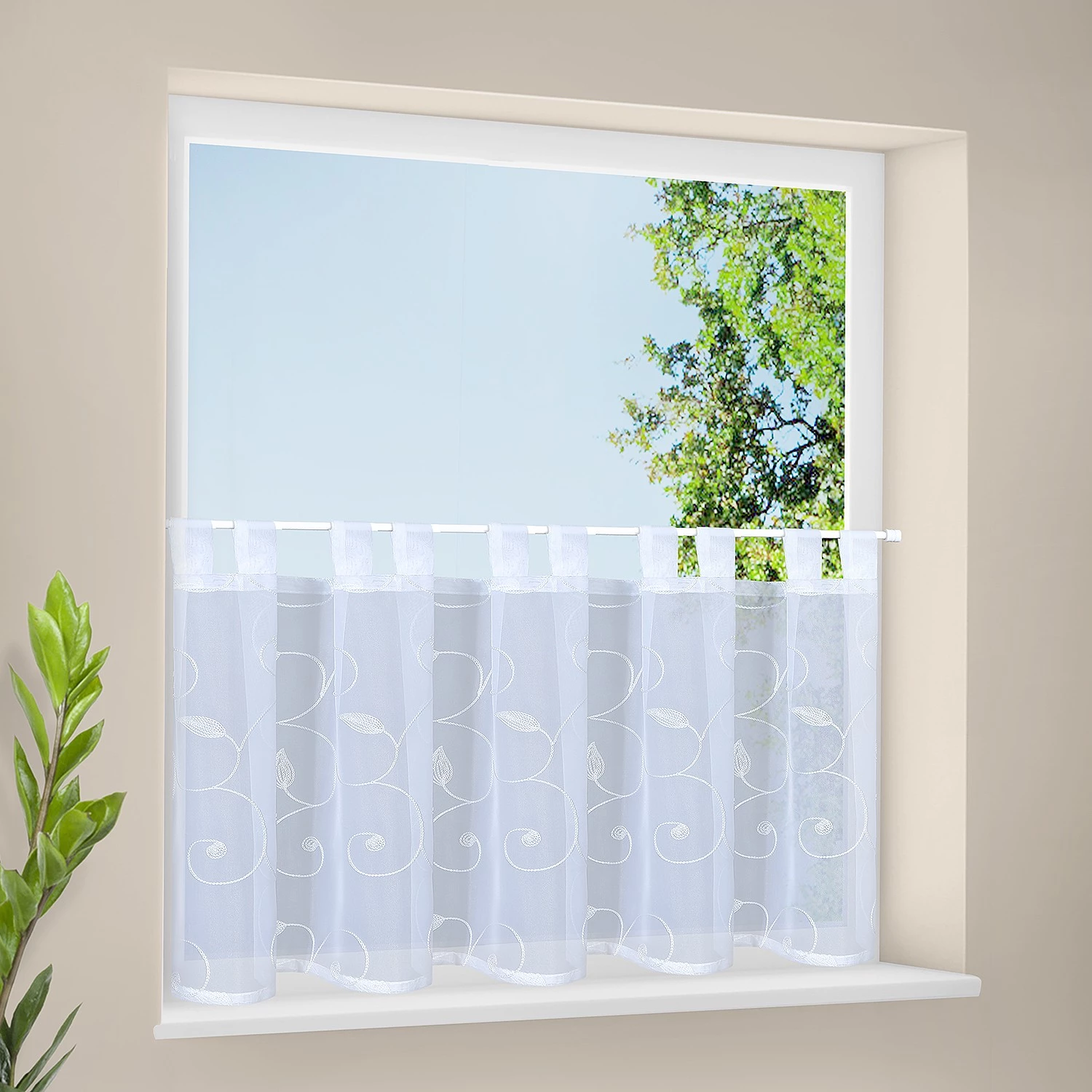 Gerster Schlaufenpanneaux Fredi - Polyester - Weiß 4 Gerster Schlaufenpanneaux Fredi - Polyester - Weiß – Bild 2