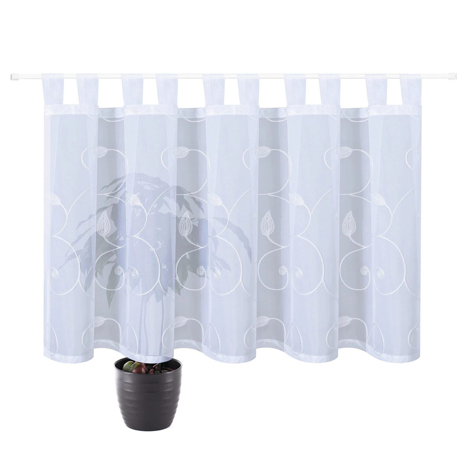 Gerster Schlaufenpanneaux Fredi - Polyester - Weiß 5 Gerster Schlaufenpanneaux Fredi - Polyester - Weiß – Bild 3