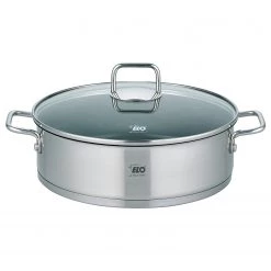 Elo Servierpfanne Citrin - Silber - Edelstahl - Ø 28 cm