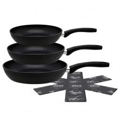 Elo Pfannen Set Lukullus (5-teilig) - Schwarz - Aluminium