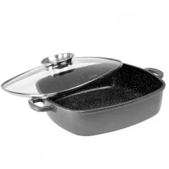 Stoneline Eckpfanne Jonava - Aluminium - Anthrazit - 32 x 8 cm