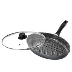 Stoneline Fisch- & Schnitzelpfanne Karfu - Aluminium - Anthrazit