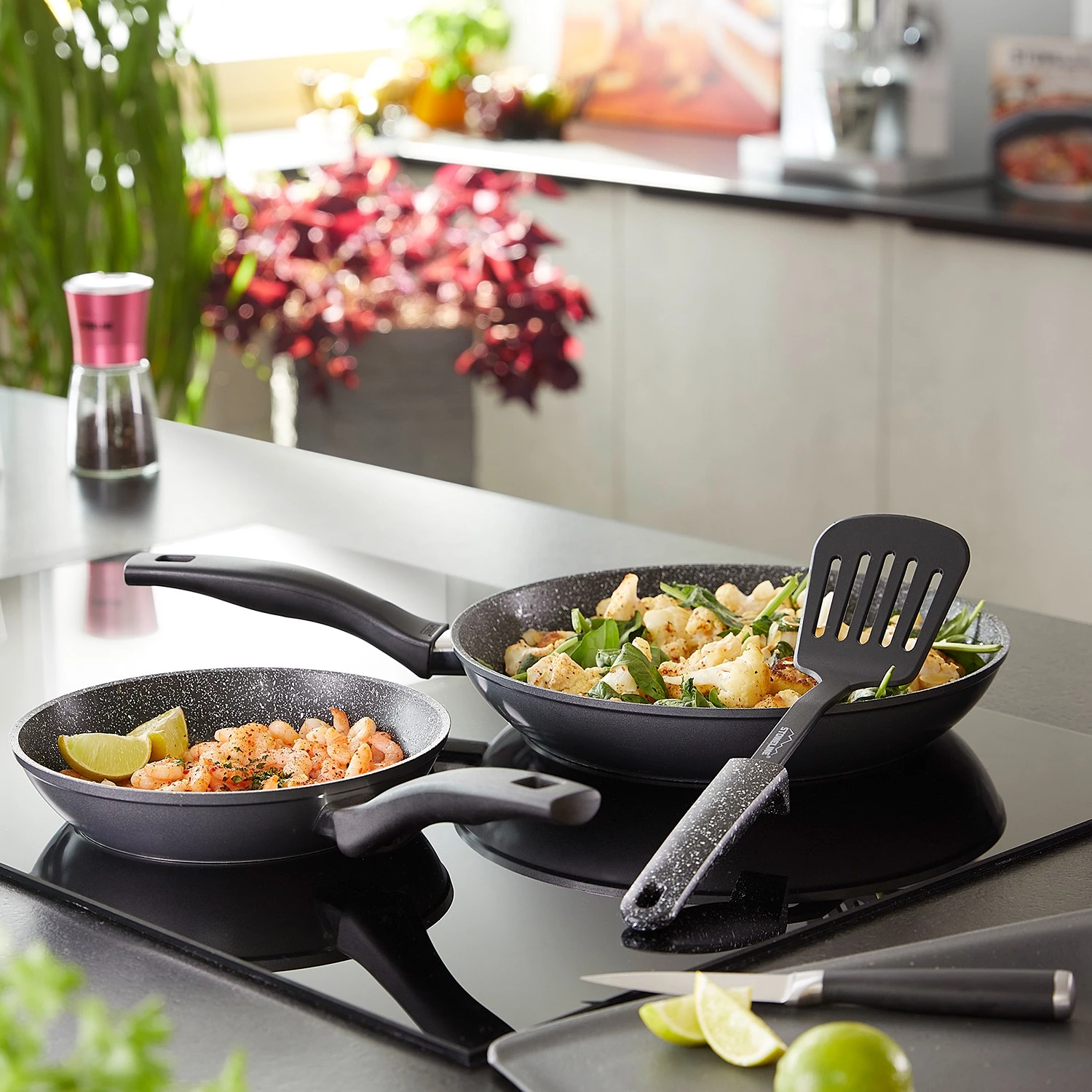 Stoneline Pfannen-Set Sempre (3-tlg.) - Aluminium - Anthrazit 6 Stoneline Pfannen-Set Sempre (3-tlg.) - Aluminium - Anthrazit – Bild 4