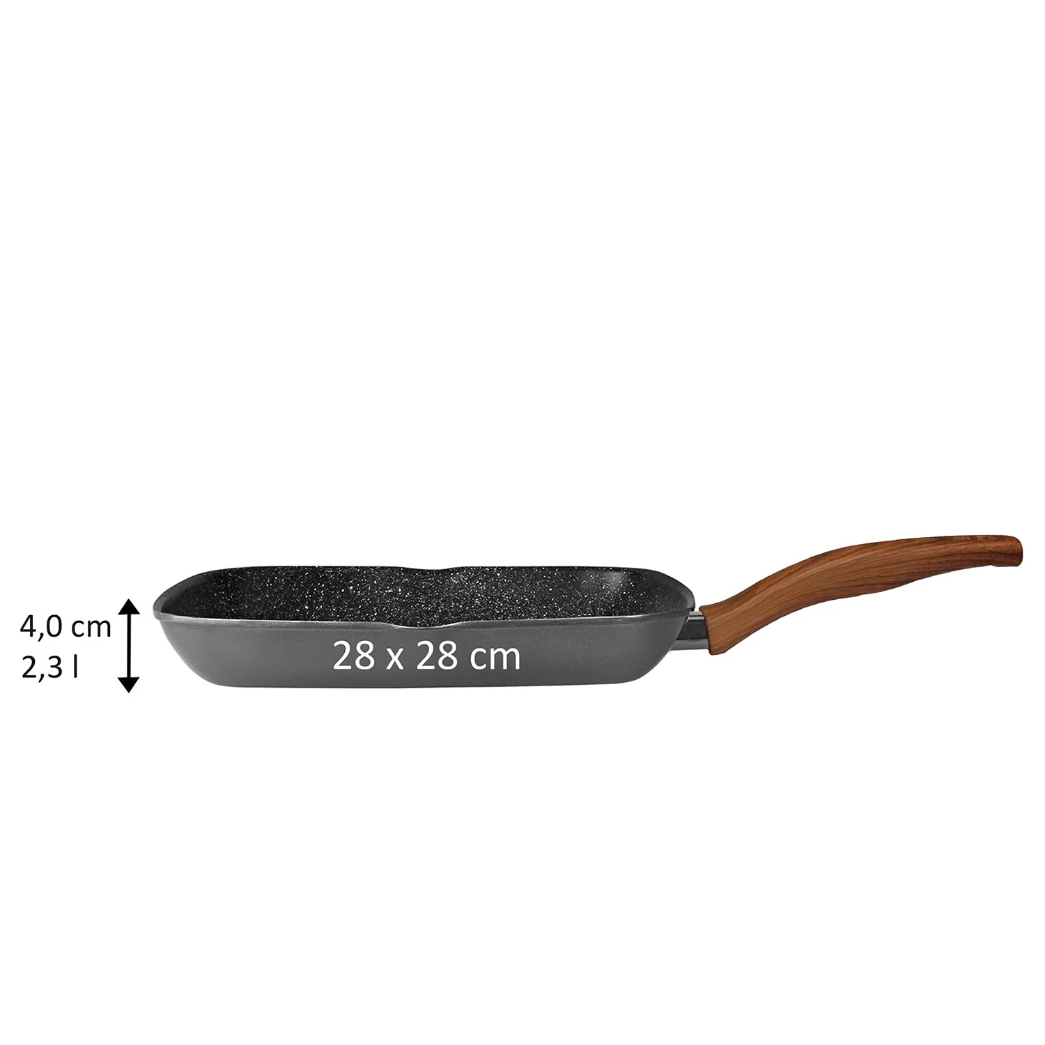 Stoneline Grillpfanne Back to Nature - Aluminium - Griff in Holzoptik 6 Stoneline Grillpfanne Back to Nature - Aluminium - Griff in Holzoptik – Bild 4