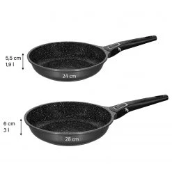 Stoneline Pfannen-Set Desana - Aluminium - Anthrazit -Gardinen Verkäufe 1000279584 210804 08563600609 SKETCH DETAILS P000000001000279584 sketch