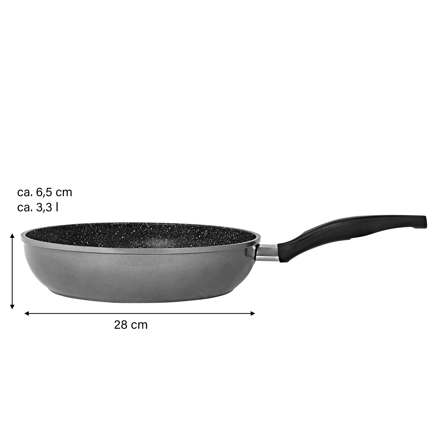 Stoneline Schmorpfanne Atlantico - Durchmesser: 28 cm 10 Stoneline Schmorpfanne Atlantico - Durchmesser: 28 cm – Bild 8