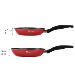 Stoneline Pfannen-Set Lily (3-tlg.) - Aluminium - Rubinrot 14 Stoneline Pfannen-Set Lily (3-tlg.) - Aluminium - Rubinrot -Gardinen Verkäufe 1000279645 210804 08541900299 SKETCH DETAILS P000000001000279645 sketch