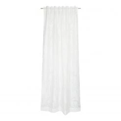 Schöner Wohnen Kollektion Fertiggardine Grain - Baumwolle / Polyester - Weiß