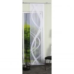 Home Wohnideen Schiebevorhang Tibaso I - Polyester - Weiß - 57 x 145 cm