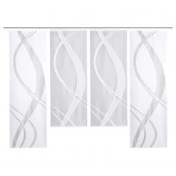 Home Wohnideen Schiebevorhang Tibasa (4-teilig) - Polyester - Weiß