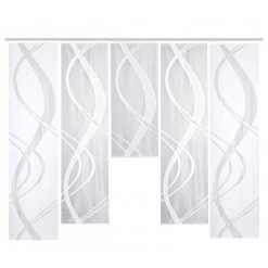Home Wohnideen Schiebevorhang Tibasi (5er-Set) - Polyester - Weiß - 57 x 145 cm