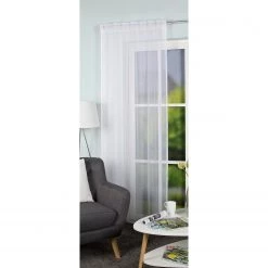 Home Basics Fertigschal Vina - Polyester - Weiß