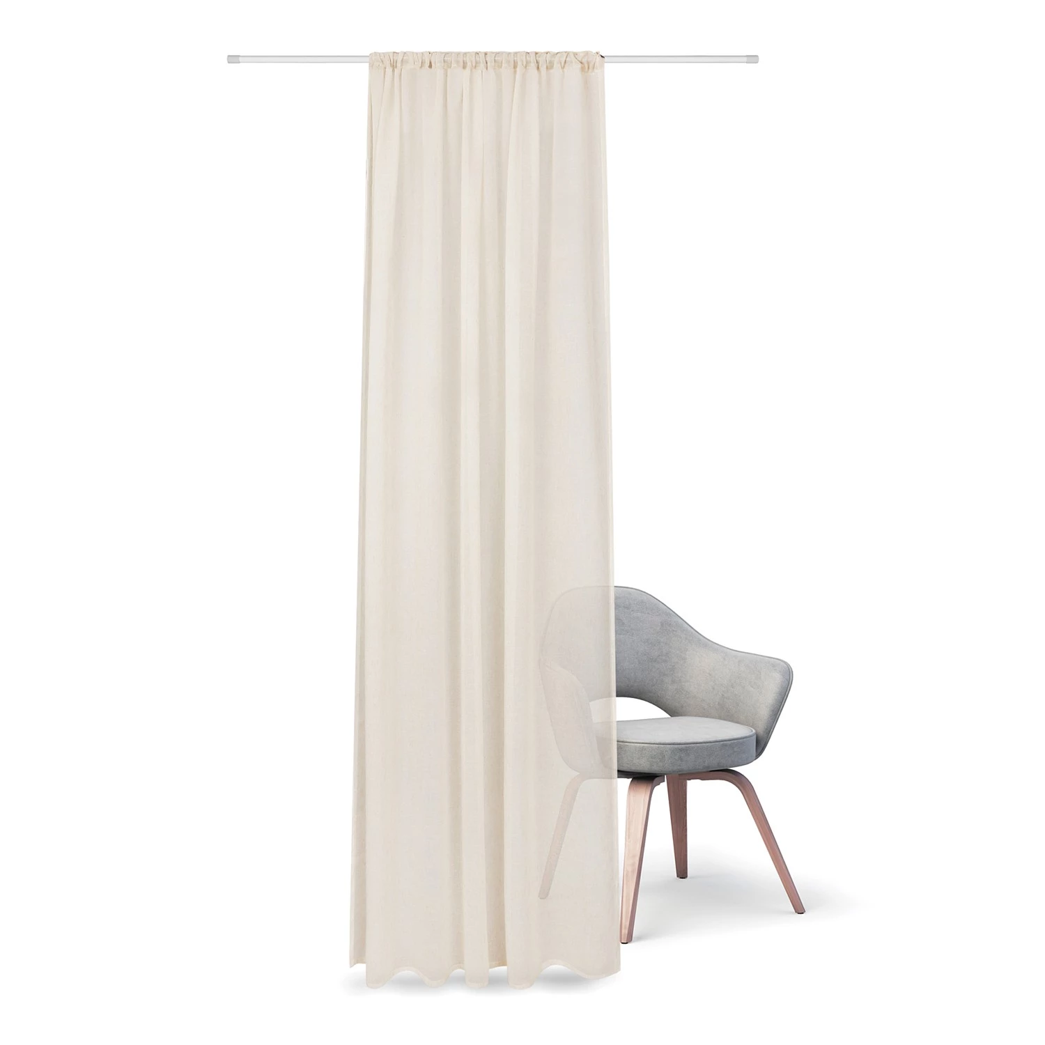 Gerster Fertiggardine Felipa - Polyester / Leinen - Beige 2 Gerster Fertiggardine Felipa - Polyester / Leinen - Beige