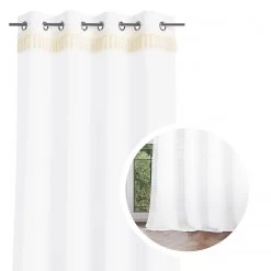 FLHF Ösenschal Loho - Polyester - Weiß -Gardinen Verkäufe 1000348177 220513 040 DETAILS P000000001000348177