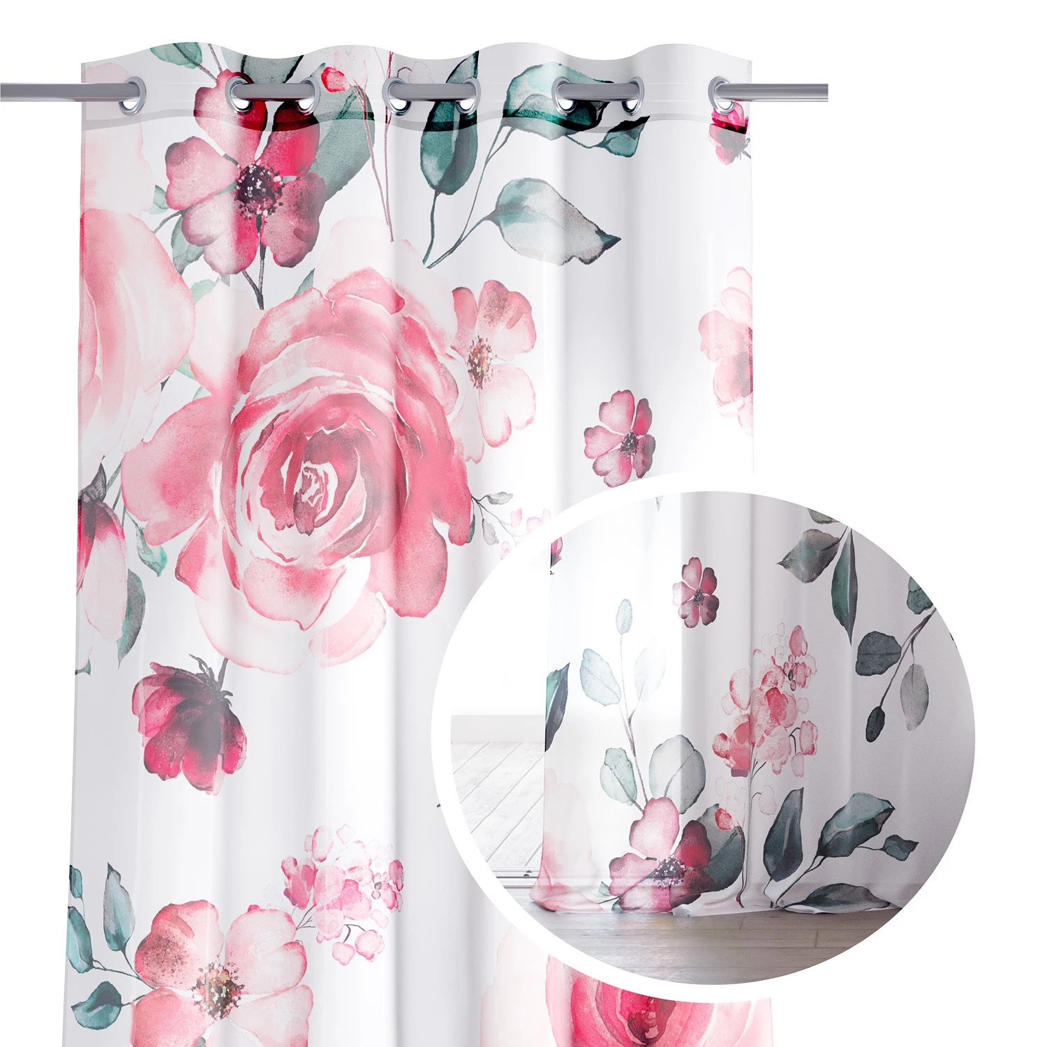 FLHF Ösenschal Alfima - Polyester - Weiß - 140 x 270 cm 5 FLHF Ösenschal Alfima - Polyester - Weiß - 140 x 270 cm – Bild 3