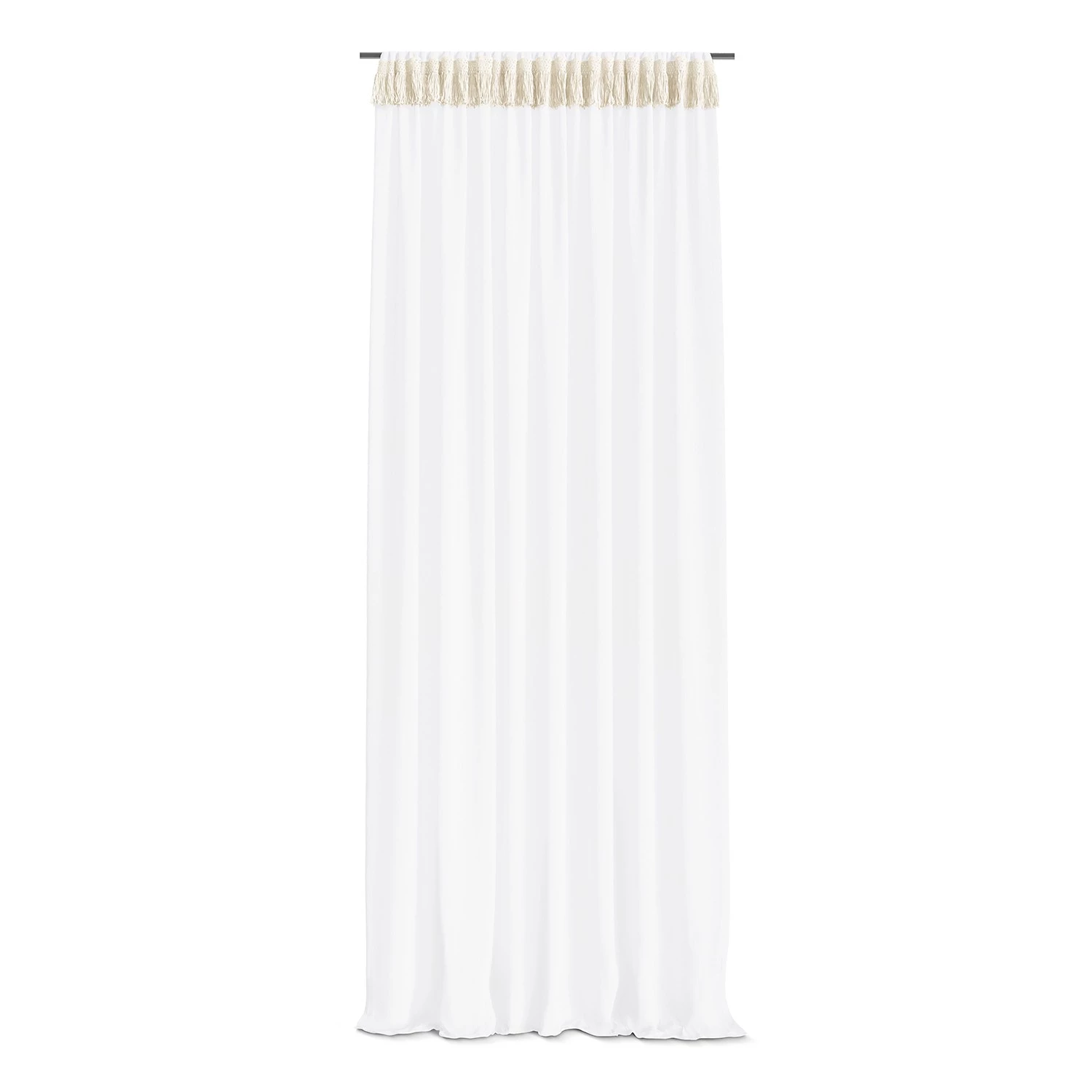 FLHF Vorhang mit Kräuselband Loho - Polyester - Weiß 3 FLHF Vorhang mit Kräuselband Loho - Polyester - Weiß