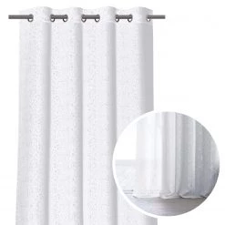 FLHF Ösenschal Lots - Polyester - Silber - 140 x 250 cm 7 FLHF Ösenschal Lots - Polyester - Silber - 140 x 250 cm -Gardinen Verkäufe 1000348183 220513 040 DETAILS P000000001000348183