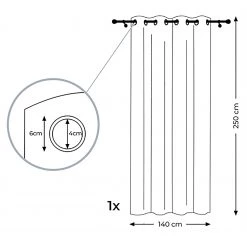 FLHF Ösenschal Ivette - Polyester - Senfgelb - 140 x 250 cm -Gardinen Verkäufe 1000349361 220812 500 SKETCH DETAILS P000000001000349361 sketch