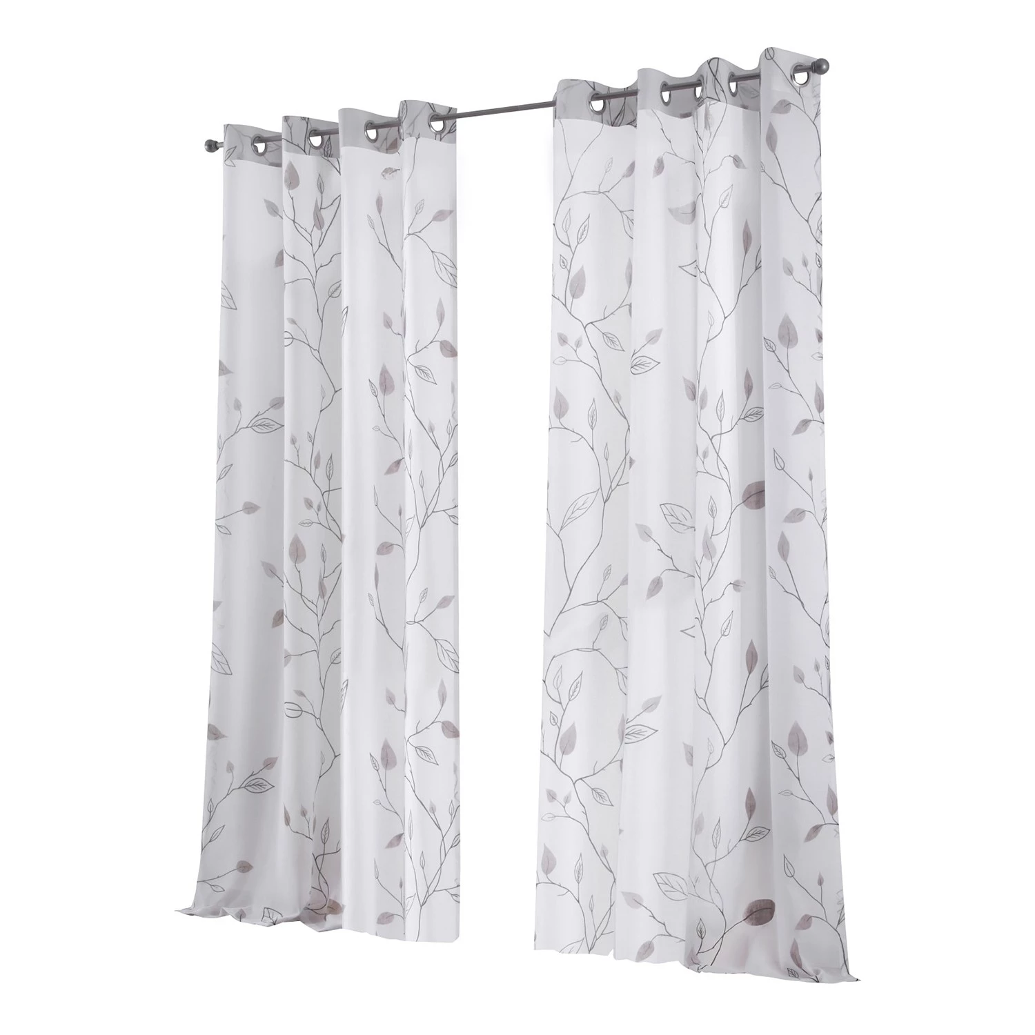 Kutti Ösenschal Bonnie - Polyester - Weiß / Grau - 135 x 145 cm 3 Kutti Ösenschal Bonnie - Polyester - Weiß / Grau - 135 x 145 cm