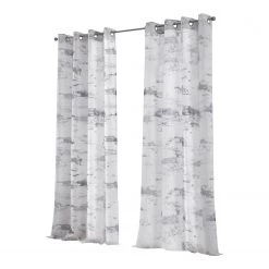 Kutti Ösenschal Claude - Polyester - Weiß / Grau - 135 x 145 cm