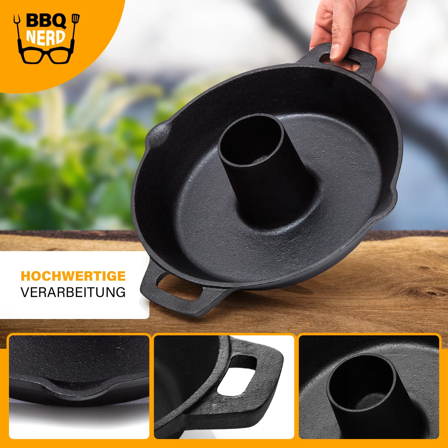 BBQ Nerd Hähnchenbräter aus Gusseisen Ø 28cm - BBQ Nerd Hähnchenbräter 8 BBQ Nerd Hähnchenbräter aus Gusseisen Ø 28cm - BBQ Nerd Hähnchenbräter – Bild 6