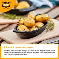 BBQ Nerd Servierpfännchen 6er Set oval 20x9,5 cm - BBQ Nerd Servierpfanne -Gardinen Verkäufe 24593ae21bdc495d8a5fcd7d8f80157b