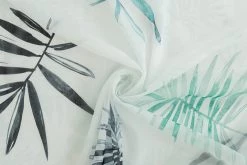 Indes Fuggerhaus Gardine grün petrol | Floral modern -Gardinen Verkäufe 400e67da5aa44cbdbcdee3659cb8638f