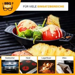 BBQ Nerd Servierpfännchen 6er Set oval 22,5x13 cm - BBQ Nerd Servierpfanne -Gardinen Verkäufe 41cd06f9433c4e85898555d443e7740b