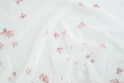 Indes Fuggerhaus Gardine weiß-pink |Floral|Wohnzimmer| -Gardinen Verkäufe 476563d17d49430abcb3db3f12242005