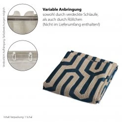 HOMING Vorhang petrol | Abstrakt |Schlafzimmer| -Gardinen Verkäufe 504df9d6f7a54c06b9a84be347e56a6b