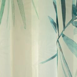 Indes Fuggerhaus Gardine grün petrol | Floral modern -Gardinen Verkäufe 6a1888214a2a47139eb1c785d6736d8e