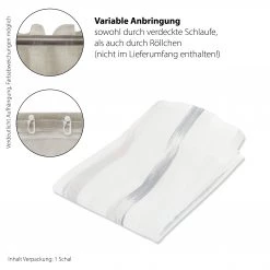 HOMING Vorhang grau-beige|Streifen|Wohnzimmer| -Gardinen Verkäufe 6bfe2aed3e43402b9309622484e99563